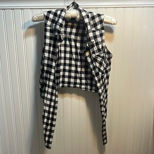 Flannel No Sleeve Girls